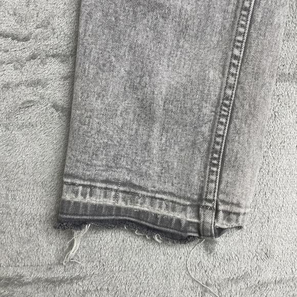 Calvin Klein Mens Jeans 30x32 Slim Fit Gray Stain Grunge Raw Hem - Picture 5 of 10